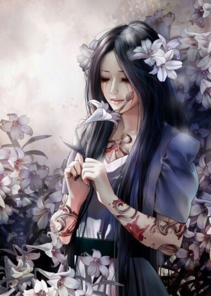 Гейша с зонтом