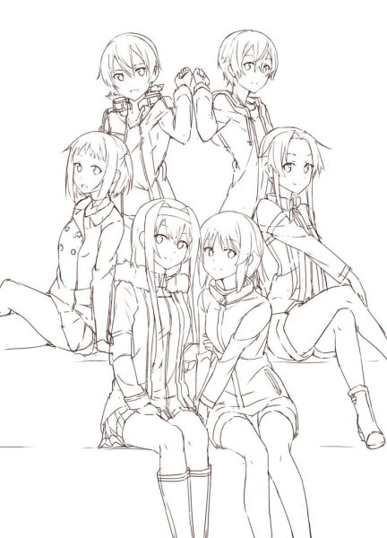 Аниме скетч группа