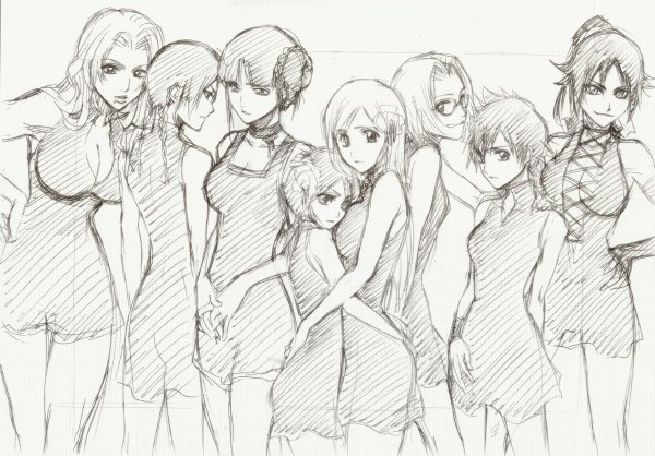 Аниме Блич скетчи Манга