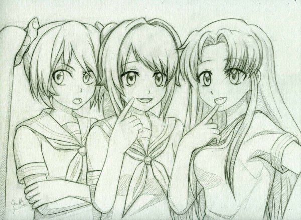 Яндере раскраска