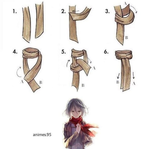 Атака титанов шарф Микасы