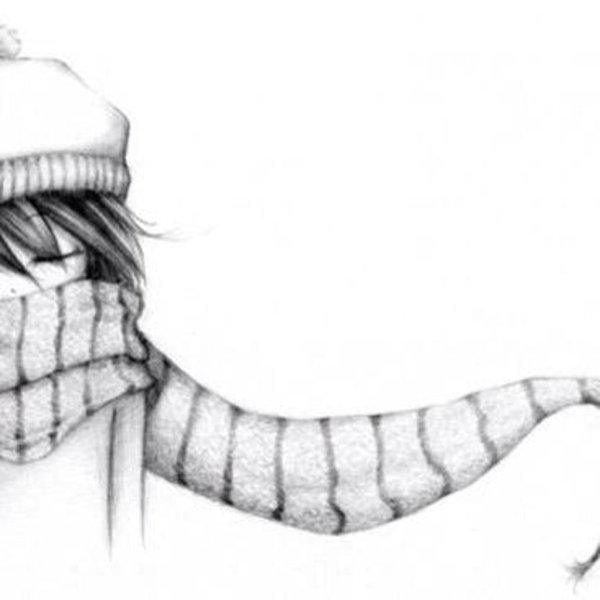 Шарф для срисовки