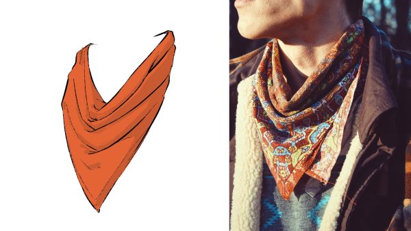 Платок на шею вектор