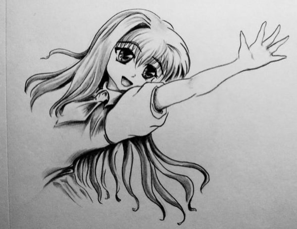 Аниме рисунки карандашом