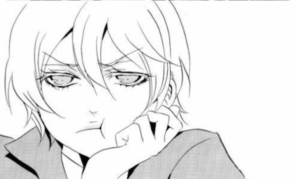 Аниме парень обиделся