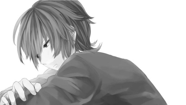 Обиженный аниме парень