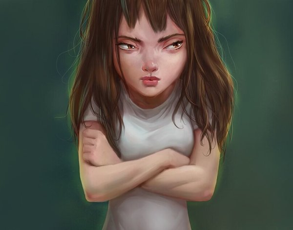 Обиженная девочка