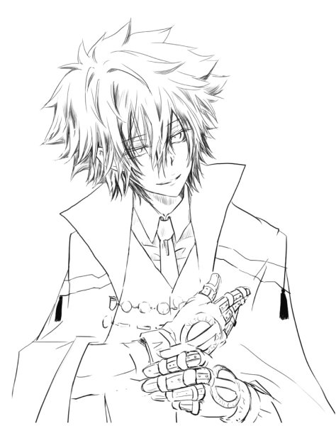 Учитель мафиози реборн раскраска