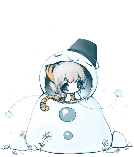 Аниме Снеговик