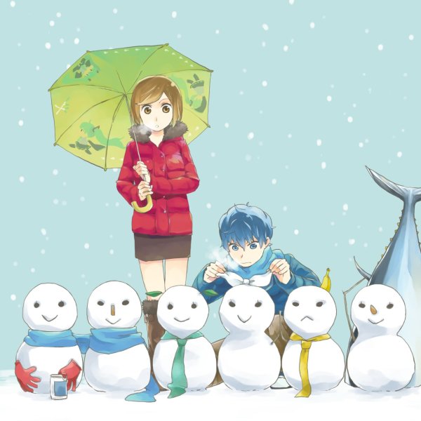 Аниме Снеговик