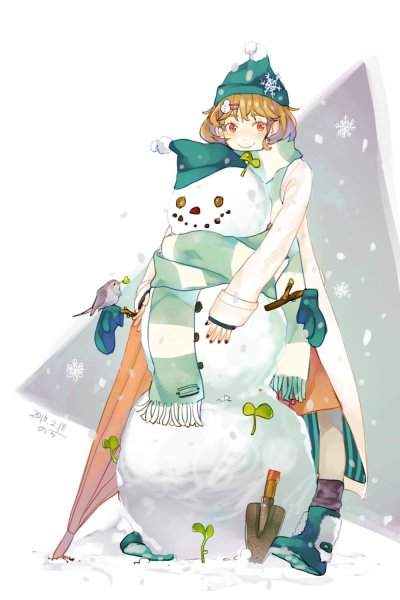 Аниме Снеговичок