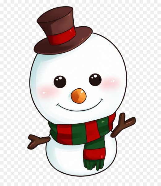 Лицо снеговика