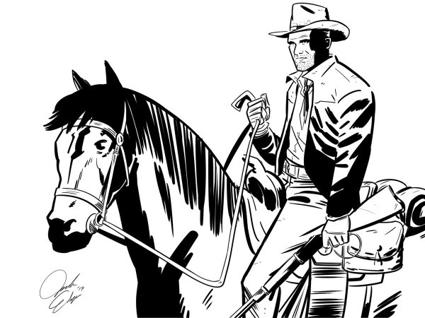 Ковбой рисунок
