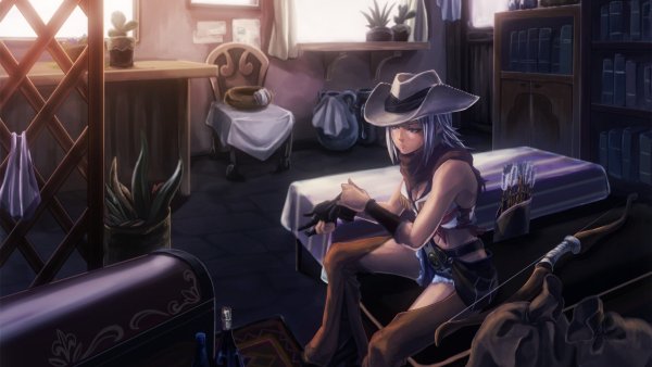 Девушка ковбой арт