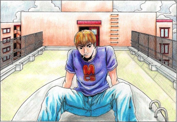 Крутой учитель Онидзука Манга арт