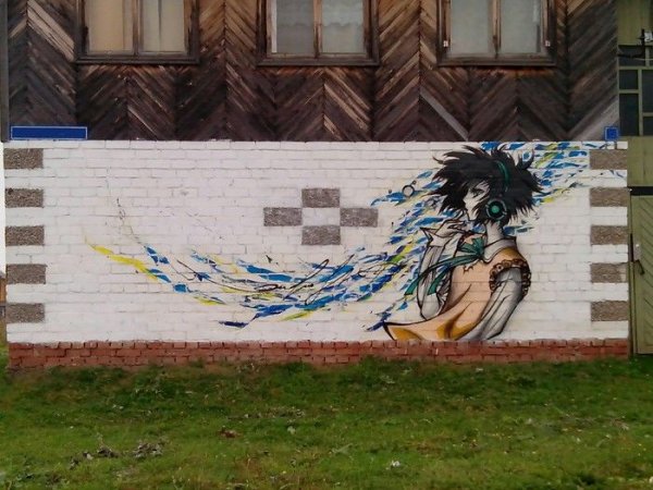 Разрисованные стены аниме