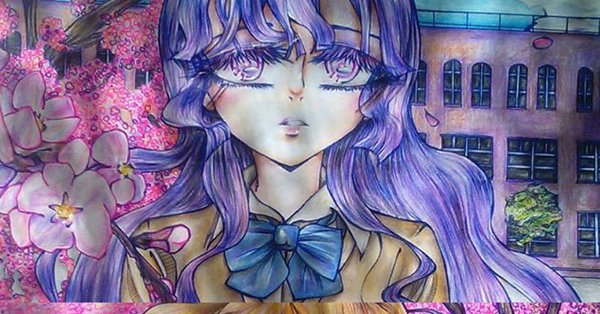 Силуэт девушки на стене