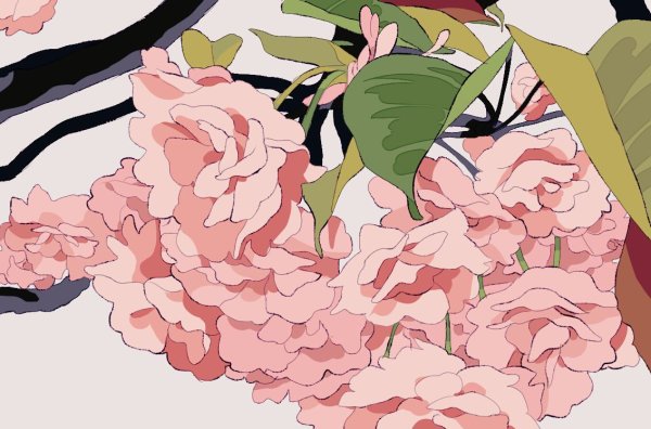 Аниме цветы Эстетика