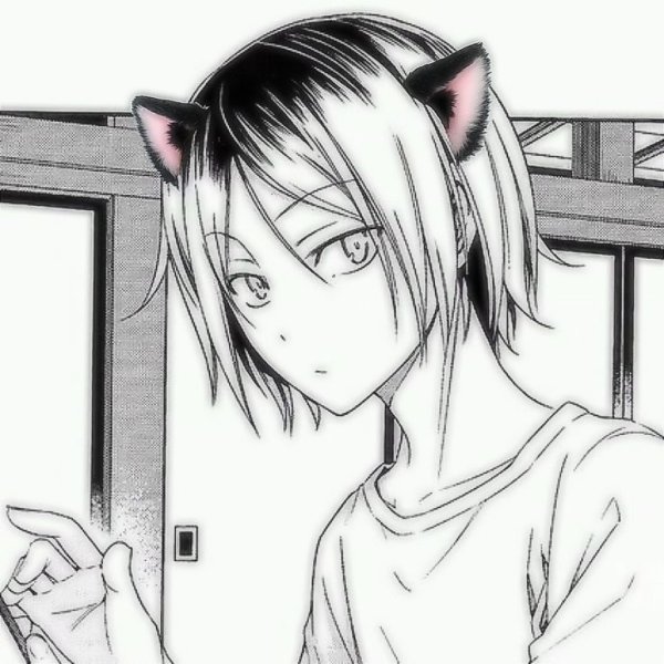 Кенма чб аниме