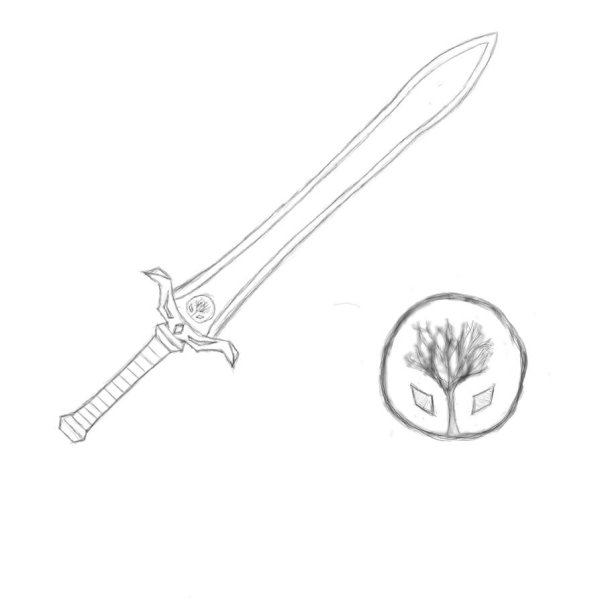 Распечатка катаны