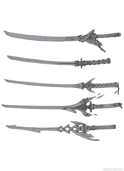 Клинок катана референс