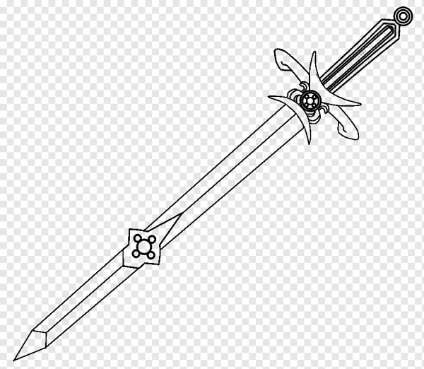 Меч Кирито чертеж