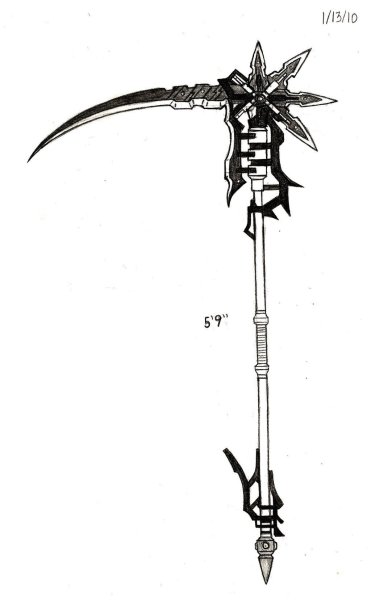 Аниме коса и меч