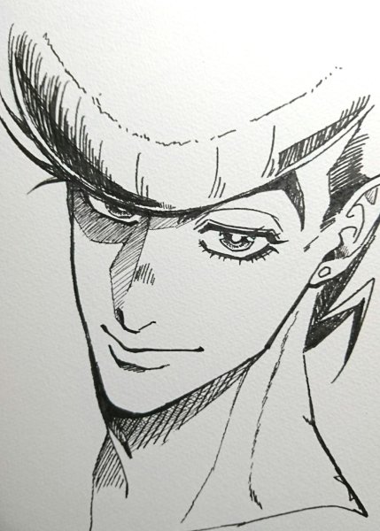 Джоджо арт Джоске карандашом