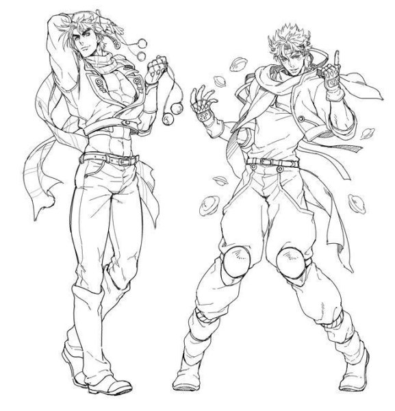 Раскраска Джоджо Джозеф