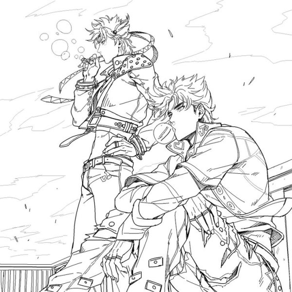 Джоджо Цезарь черно белый