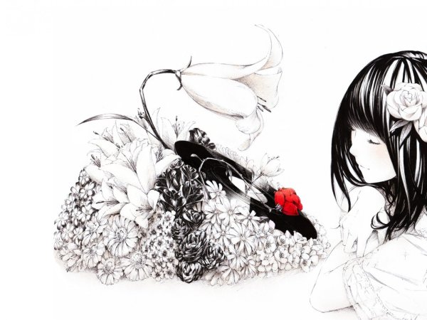 Аниме чёрно белые