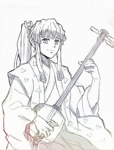 Зеницу Агацума с длинными волосами арт