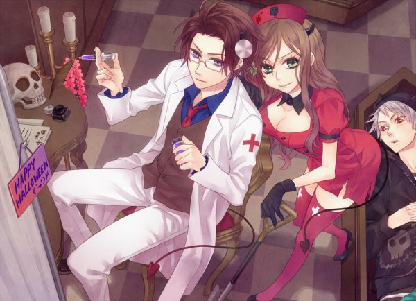 Аниме девочка врач