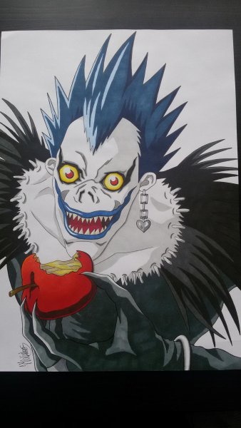 Тетрадь смерти рюк и яблоки