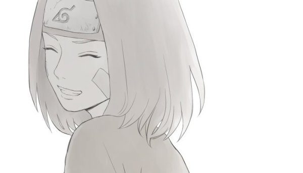 Черно белая Рин Нохара