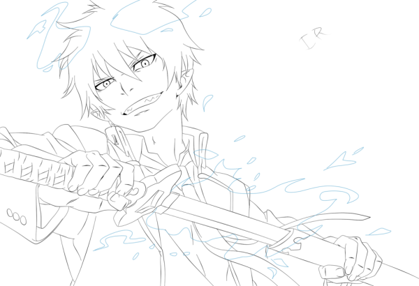 Окумура Рин рисунок