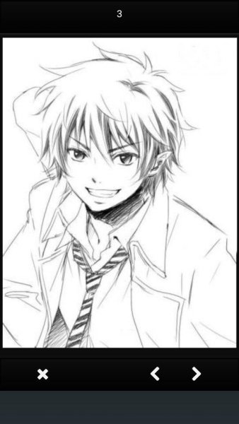 Аниме синий экзорцист скетч