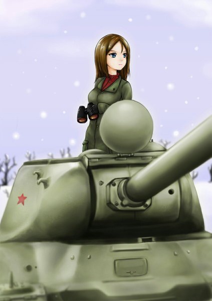 Girls und Panzer Нонна на танке
