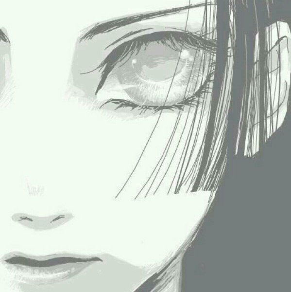 Половина лица аниме