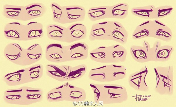Стили рисовки глаз