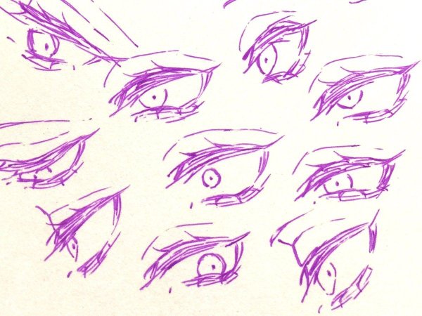 Аниме глаза референс