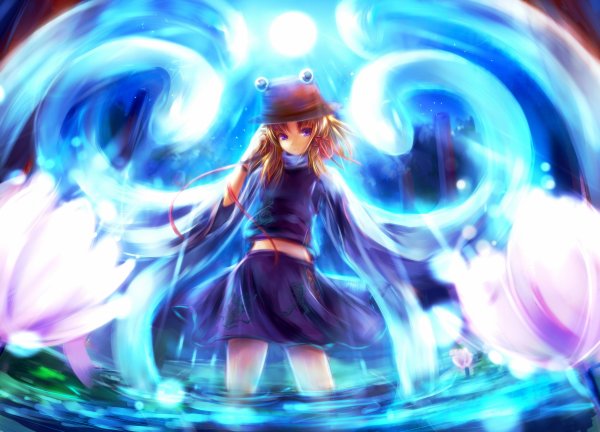 Аниме девушка маг воды