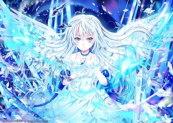 Аниме девушки с магией льда