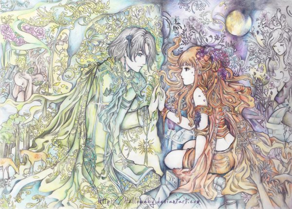 Аниме карандашом магические