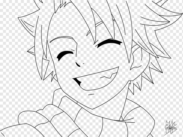 Хвост феи Нацу рисунок