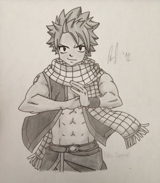 Нацу Драгнил для срисовки