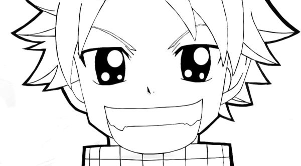 Хвост феи Нацу для срисовки