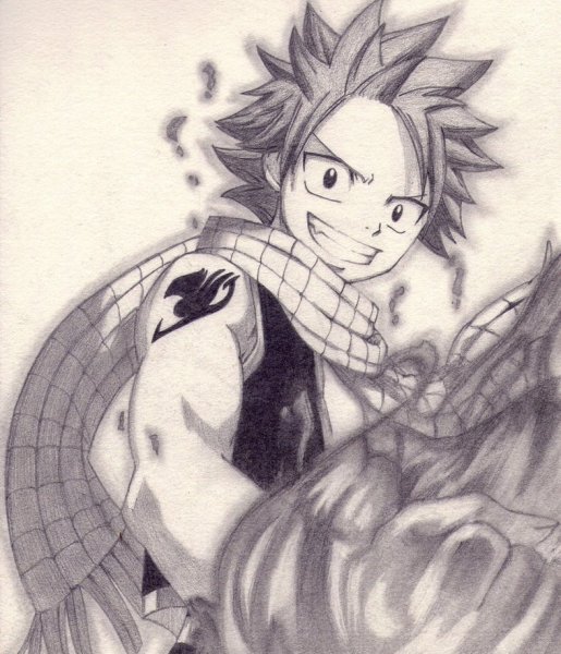 Нацу Драгнил для срисовки