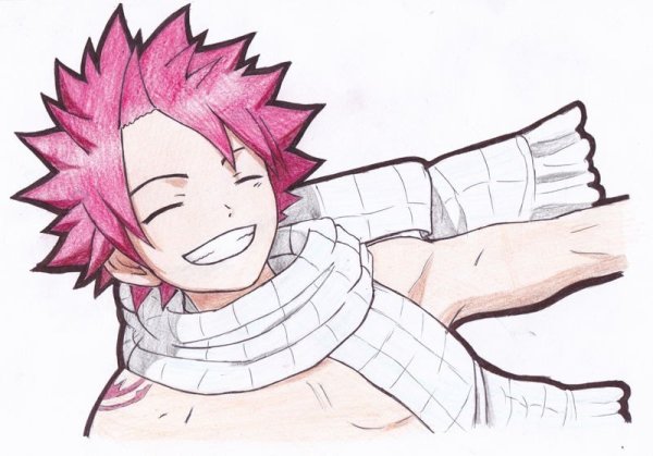 Нацу Драгнил карандашом