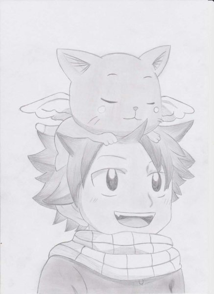 Хвост феи карандашом